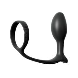 Anal Fantasy Ass-Gasm Cockring Beginners Plug - Black