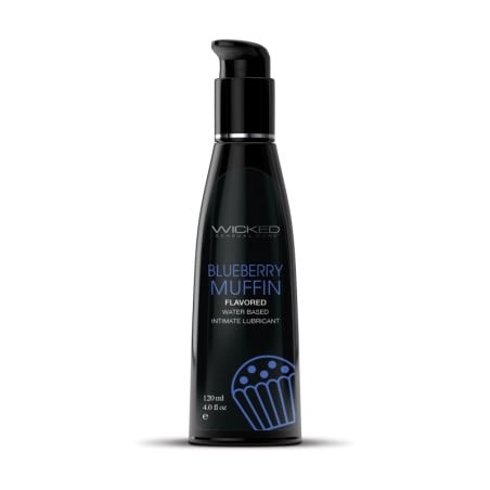 Wicked Sensual Care Water Based Lubricant - 4 oz Blueberry Muffin