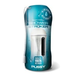 Shower Stroker Vibrating Pussy - Clear