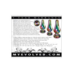 Evolved Rainbow Metal Plug set