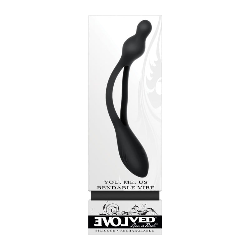 Evolved You Me Us Bendable Vibe - Black Evolved You Me Us Bendable Vibe - Black