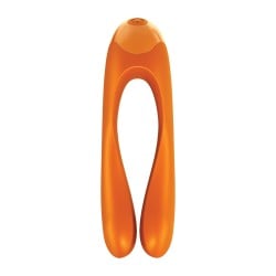 Satisfyer Candy Cane Finger Vibrator - Orange