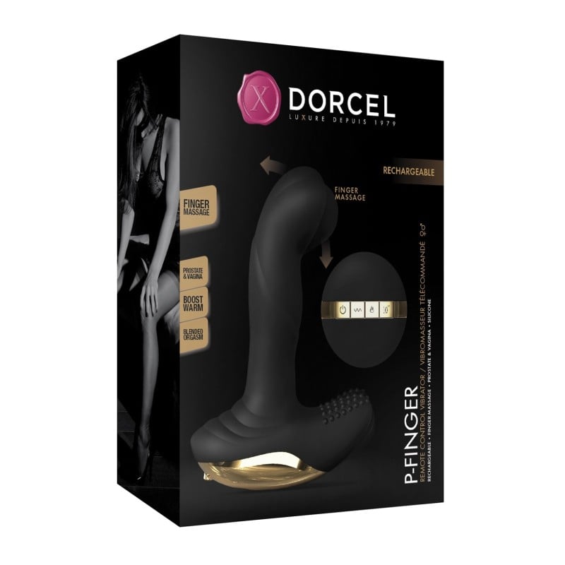 Dorcel P-Finger Come Hither - Black/Gold Dorcel P-Finger Come Hither - Black/Gold