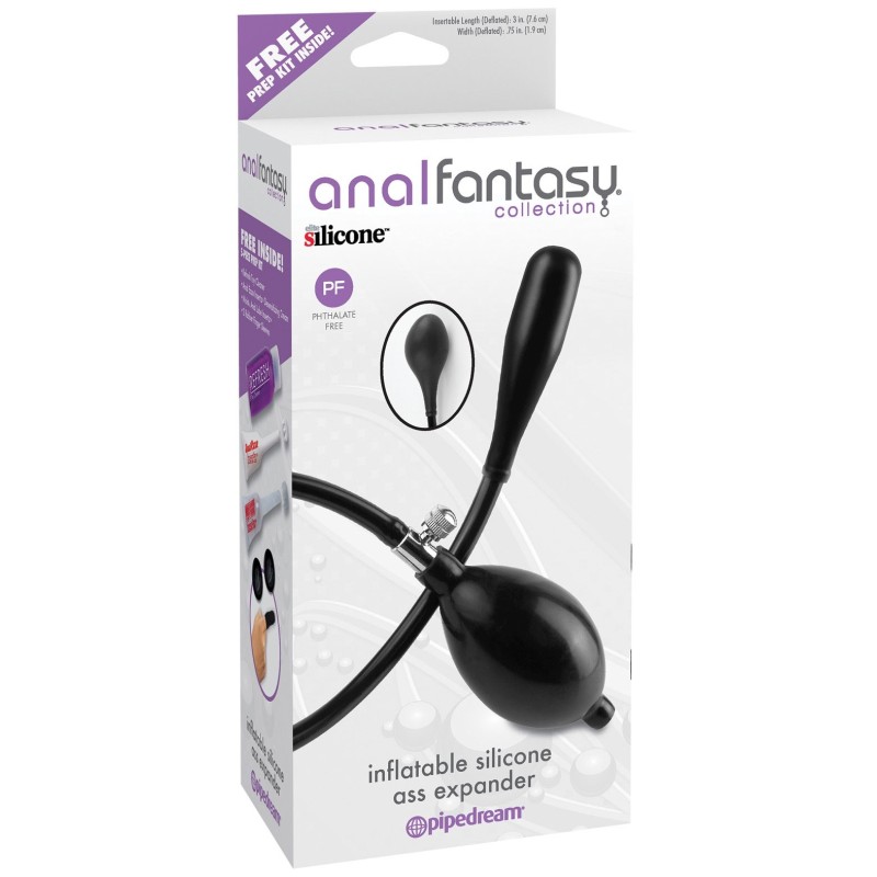 Anal Fantasy Collection Inflatable Silicone Ass Expander - Black Anal Fantasy Collection Inflatable Silicone Ass Expander - Black