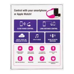 Lovense Lush 2.0 Sound Activated Vibrator - Pink