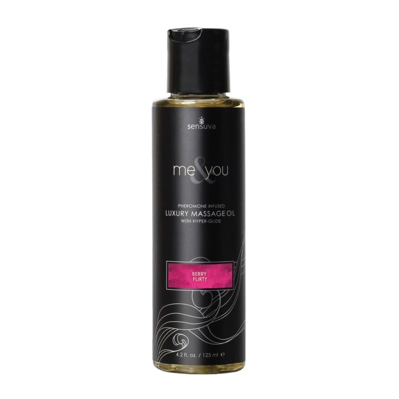 Sensuva Me & You Massage Oil - 4.2 oz Berry Flirty Sensuva Me & You Massage Oil - 4.2 oz Berry Flirty