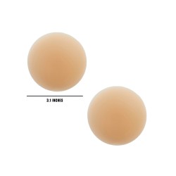 Nudie Patootie Skin Invisible Reusable Silicone Nipztix - Nude O/S