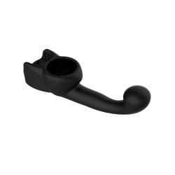 Lovense Domi Flexible Rechargeable Mini Wand Male Attachment - Black