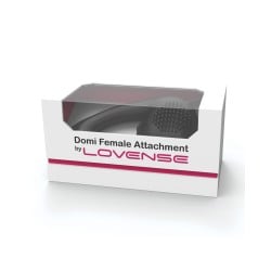 Lovense Domi Flexible Rechargeable Mini Wand Female Attachment - Black