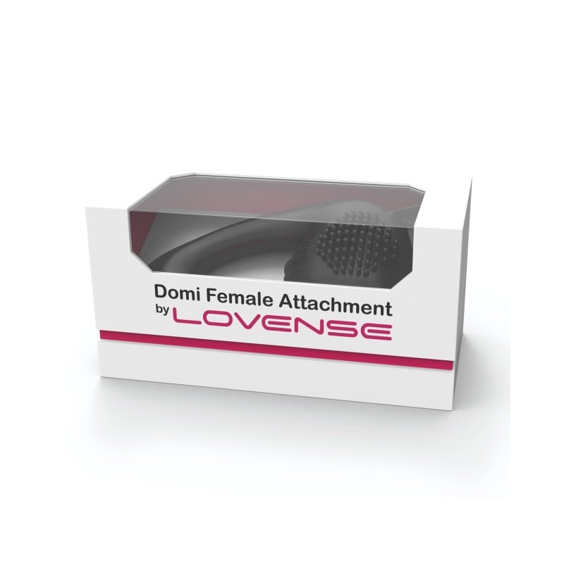 Lovense Domi Flexible Rechargeable Mini Wand Female Attachment - Black Lovense Domi Flexible Rechargeable Mini Wand Female Attachment - Black