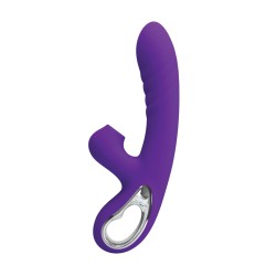 Pretty Love Jersey Sucking & Vibrating Rabbit - Purple