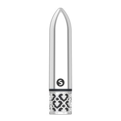 Shots Royal Gem Glamour Rechargeable Bullet - Silver