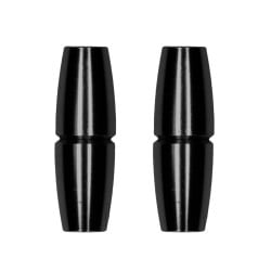 Shots Ouch Sensual Cylinder Magnetic Nipple Clamps - Black