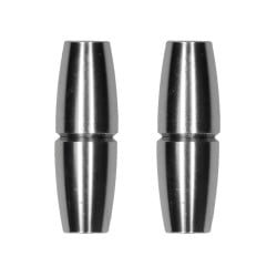 Shots Ouch Sensual Cylinder Magnetic Nipple Clamps - Silver