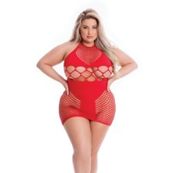 Pink Lipstick Girl Gone Bad Dress Red QN