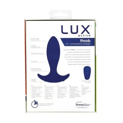 Lux Active Throb Anal Pulsating Massager w/Remote - Dark Blue