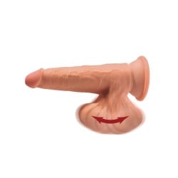 King Cock Plus 7" Triple Density Cock w/Swinging Balls - Tan