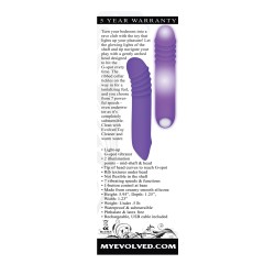 Evolved The G-Rave Light Up Vibrator - Purple