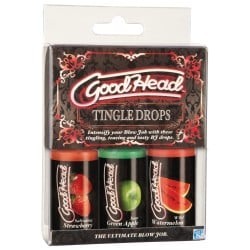 Good Head Tingle Drops 1oz Bottle Asst. Flavors Pack of 3