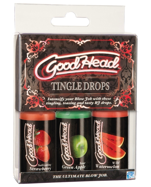Good Head Tingle Drops 1oz Bottle Asst. Flavors Pack of 3