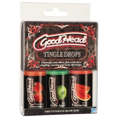 Good Head Tingle Drops 1oz Bottle Asst. Flavors Pack of 3