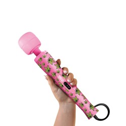 Stoner Vibes Wacky Weed Wand Massager - Pink Kush