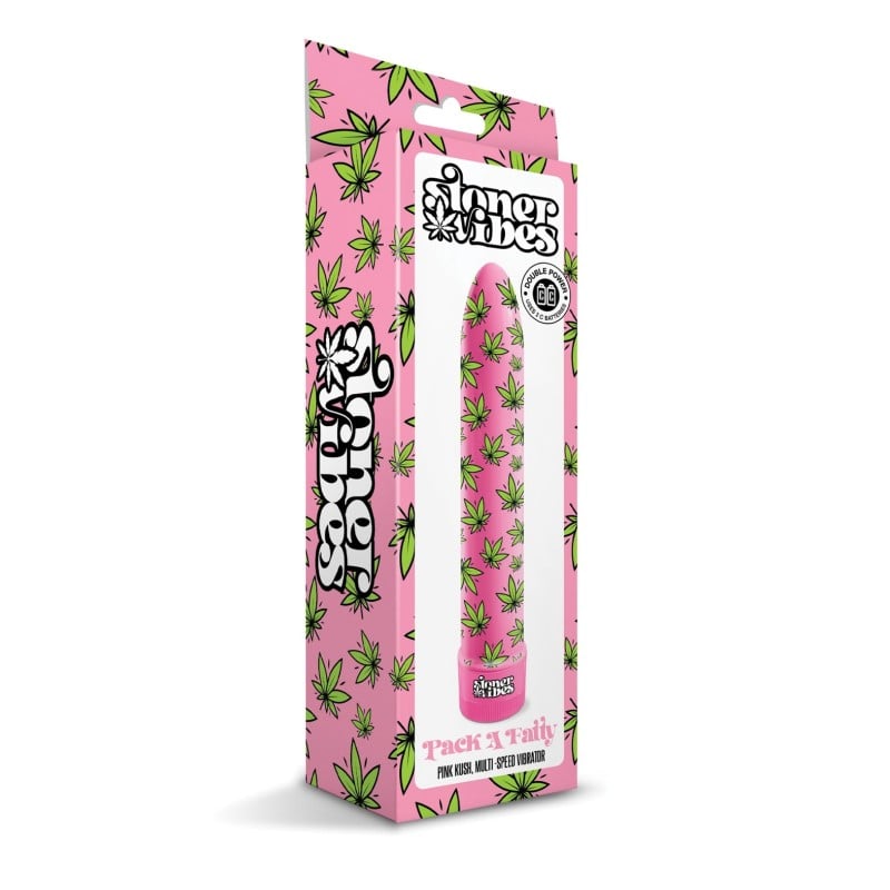 Stoner Vibes Pack A Fatty Multi Speed Vibrator - Pink Kush Stoner Vibes Pack A Fatty Multi Speed Vibrator - Pink Kush