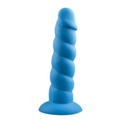 Rock Candy Suga Daddy 7" Silicone Dildo - Blue