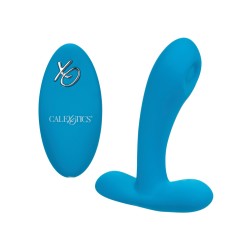 Silicone Pulsing Pleaser w/Remote - Blue