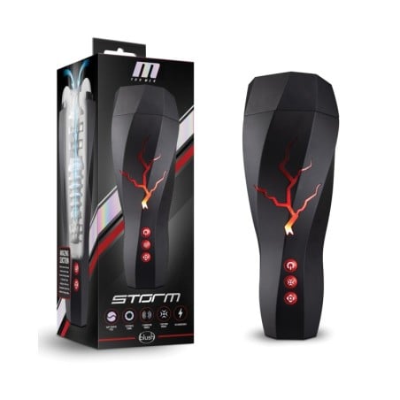 Blush M for Men Storm Suction Powered Stroker - Clear