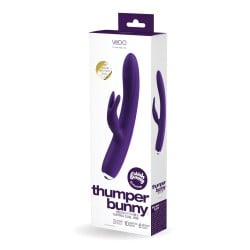 VeDo Thumper Bunny Rechargeable Dual Vibe - Deep Purple