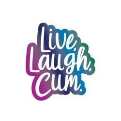 Wood Rocket Live Laugh Cum Large Pin - Multi Color
