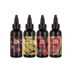 Fuck Sauce Flavored Water Based Personal Lubricant Variety 4 Pack - 2 oz Each