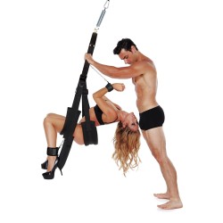 Whip Smart Bondage Pleasure Swing - Black