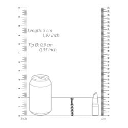 Shots Ouch 9mm Urethral Sounding Metal Plug