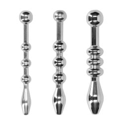 Shots Ouch Urethral Sounding Metal Plug Set
