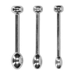 Shots Ouch Urethral Sounding Metal Plug Set