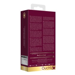 Shots Ouch Halo Thigh Cuffs - Burgundy