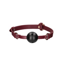 Shots Ouch Halo Breathable Ball Gag - Burgundy