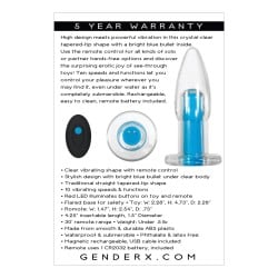 Gender X Electric Blue - Clear/Blue