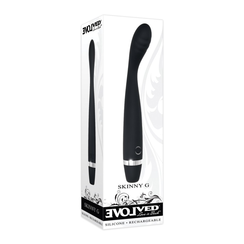 Evolved Skinny G Silicone G Spot Vibrator - Black Evolved Skinny G Silicone G Spot Vibrator - Black