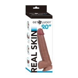 Get Lucky 9.0" Real Skin Series - Light Brown