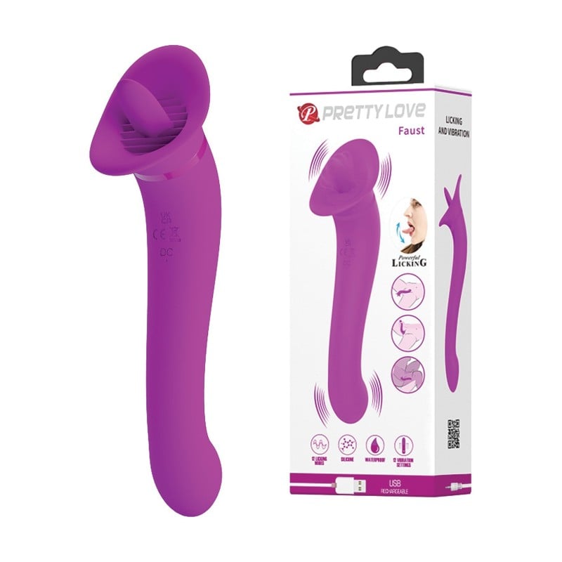 Pretty Love Faust Licking Trumpet - Fuchsia Pretty Love Faust Licking Trumpet - Fuchsia