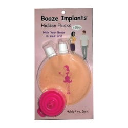 Booze Implants Hidden Flask - 4 oz Each