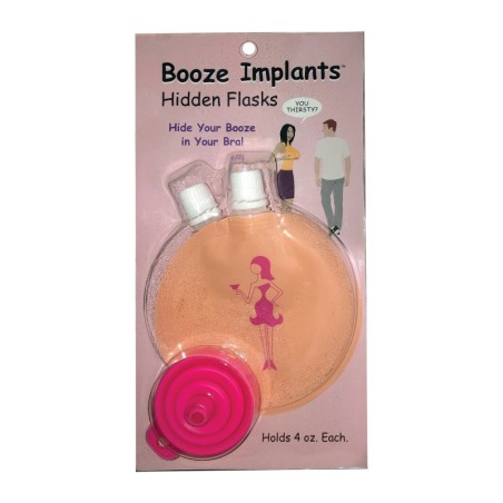 Booze Implants Hidden Flask - 4 oz Each