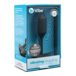 b-Vibe Vibrating Weighted Snug Plug M - 112 g Black