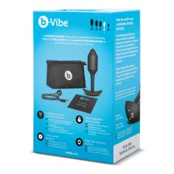 b-Vibe Vibrating Weighted Snug Plug M - 112 g Black