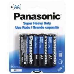 Panasonic Super Heavy Duty Battery AA - 4 Pack