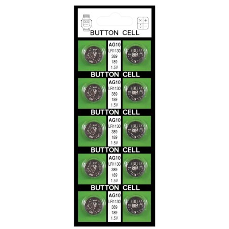 Batteries  AG10 - Card of 10