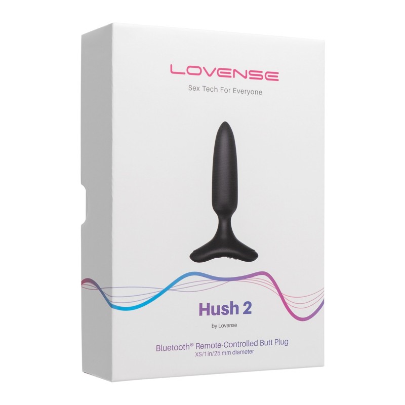 Lovense Hush 2 1" Butt Plug - Black Lovense Hush 2 1" Butt Plug - Black